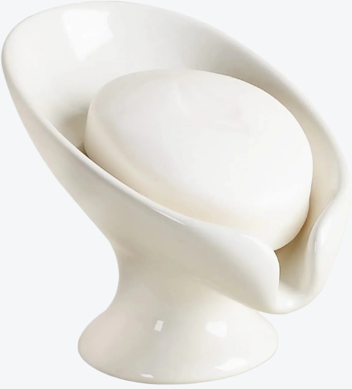 BosilunLife Leaf Shape Soap Dish Recycled Ceramic Eco-Clay
