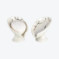 BosilunLife Leaf Shape Soap Dish Recycled Ceramic Eco-Clay