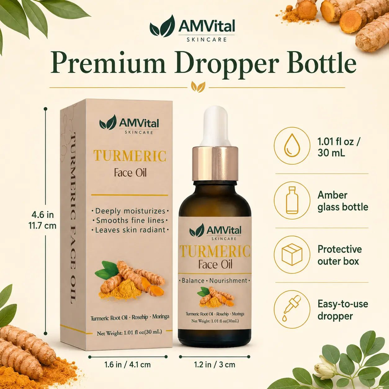 AMVital Turmeric Face Oil